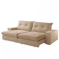 Sofá Athenas Linho 02 Módulos 90 Cm B25cm Meu Sofá Online A226 Linho Bege - 2