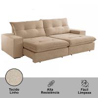 Sofá Athenas Linho 02 Módulos 90 Cm B25cm Meu Sofá Online A226 Linho Bege - 5