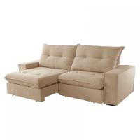 Sofá Athenas Linho 02 Módulos 90 Cm B25cm Meu Sofá Online A226 Linho Bege - 6