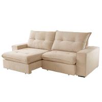 Sofá Athenas Linho 02 Módulos 100 Cm B25cm Meu Sofá Online A294 Linho Creme - 6