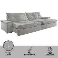 Sofá Apollo Linho 02 Módulos 80 Cm B25cm Meu Sofá Online A230 Linho Cinza