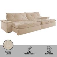 Sofá Apollo Linho 02 Módulos 90 Cm B25cm Meu Sofá Online A226 Linho Bege - 2