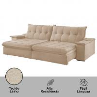 Sofá Lua Linho 02 Módulos 80 Cm B25cm Meu Sofá Online A226 Linho Bege