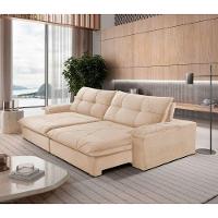 Sofá Gaia Linho 02 Módulos 120 Cm B25cm Meu Sofá Online A294 Linho Creme - 1