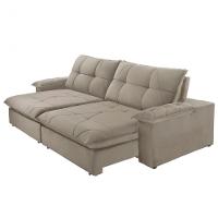 Sofá Gaia Veludo 02 Módulos 100 Cm B25cm Meu Sofá Online B002 Veludo Capuccino - 5