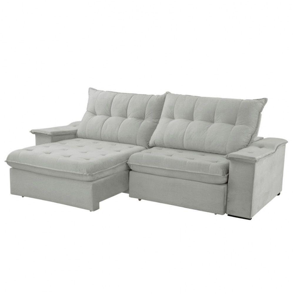 Sofá Lua Linho 02 Módulos 90 Cm B25cm Meu Sofá Online A230 Linho Cinza - 5