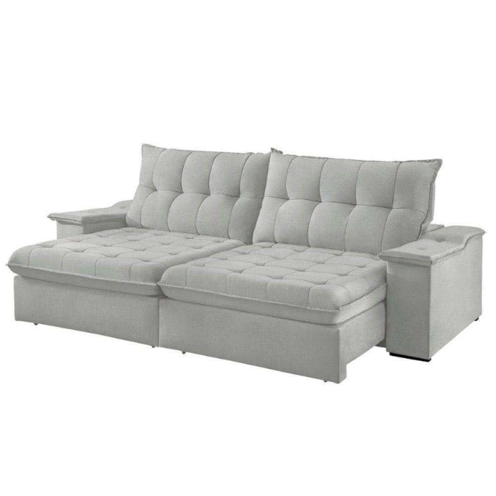 Sofá Lua Linho 02 Módulos 90 Cm B25cm Meu Sofá Online A230 Linho Cinza - 6