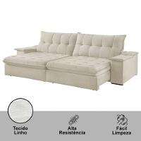 Sofá Lua Linho 02 Módulos 80 Cm B25cm Meu Sofá Online A302 Linho Branco