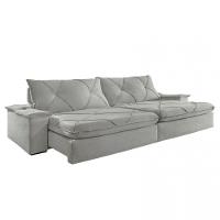 Sofá Apollo Linho 02 Módulos 120 Cm B25cm Meu Sofá Online A230 Linho Cinza - 6