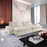 Sofá Apollo Linho 02 Módulos 120 Cm B25cm Meu Sofá Online A302 Linho Branco - 1