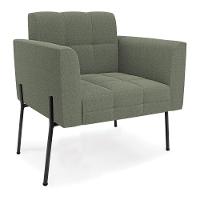 Poltrona Sala De Estar Pé De Ferro Pto Kit 2 Elisa Bouclê Menta D03 - D'rossi - 3