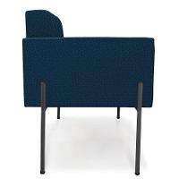 Poltrona Sala De Estar Pé De Ferro Pto Kit 2 Elisa Bouclê D03 - D'rossi Cor Azul - 2