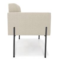 Poltrona Sala De Estar Pé De Ferro Pto Kit 2 Elisa Bouclê D03 - D'rossi Cor Off White - 2