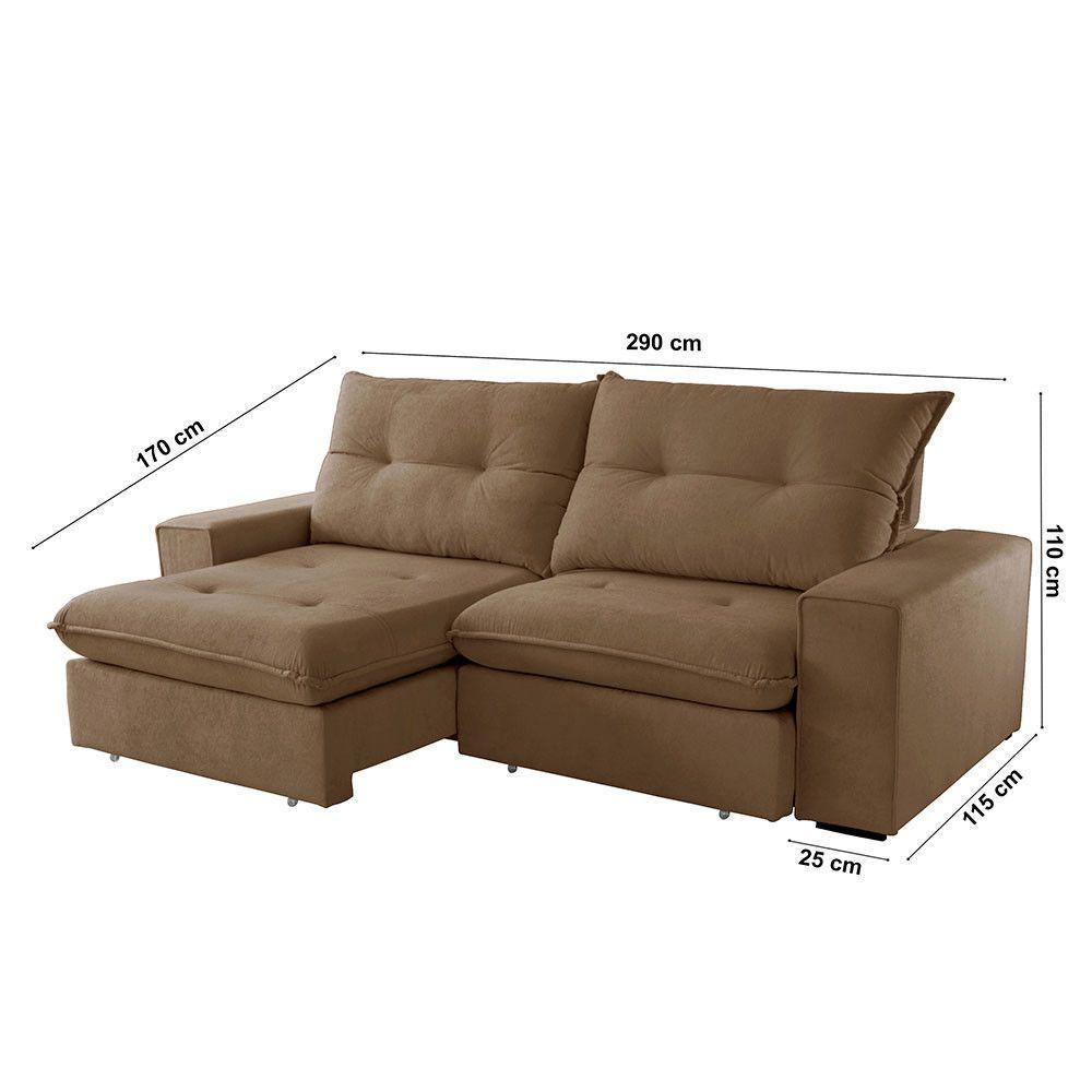 Sofá Athenas Veludo 02 Módulos 120 Cm B25cm Meu Sofá Online B016 Veludo Marrom - 6