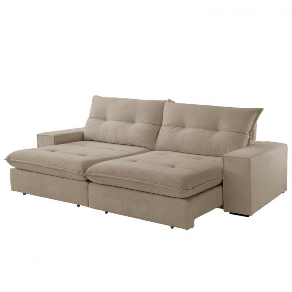 Sofá Athenas Veludo 02 Módulos 80 Cm B25cm Meu Sofá Online B002 Veludo Capuccino - 3