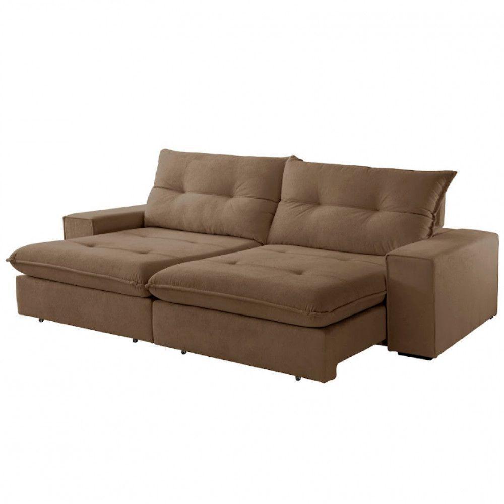 Sofá Athenas Veludo 02 Módulos 80 Cm B25cm Meu Sofá Online B016 Veludo Marrom - 7