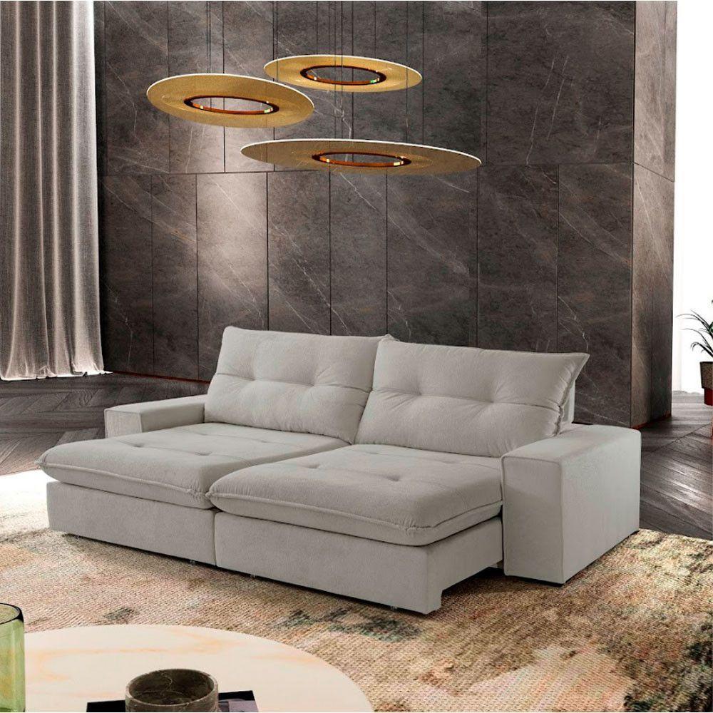 Sofá Athenas Veludo 02 Módulos 80 Cm B25cm Meu Sofá Online B026 Veludo Prata - 1