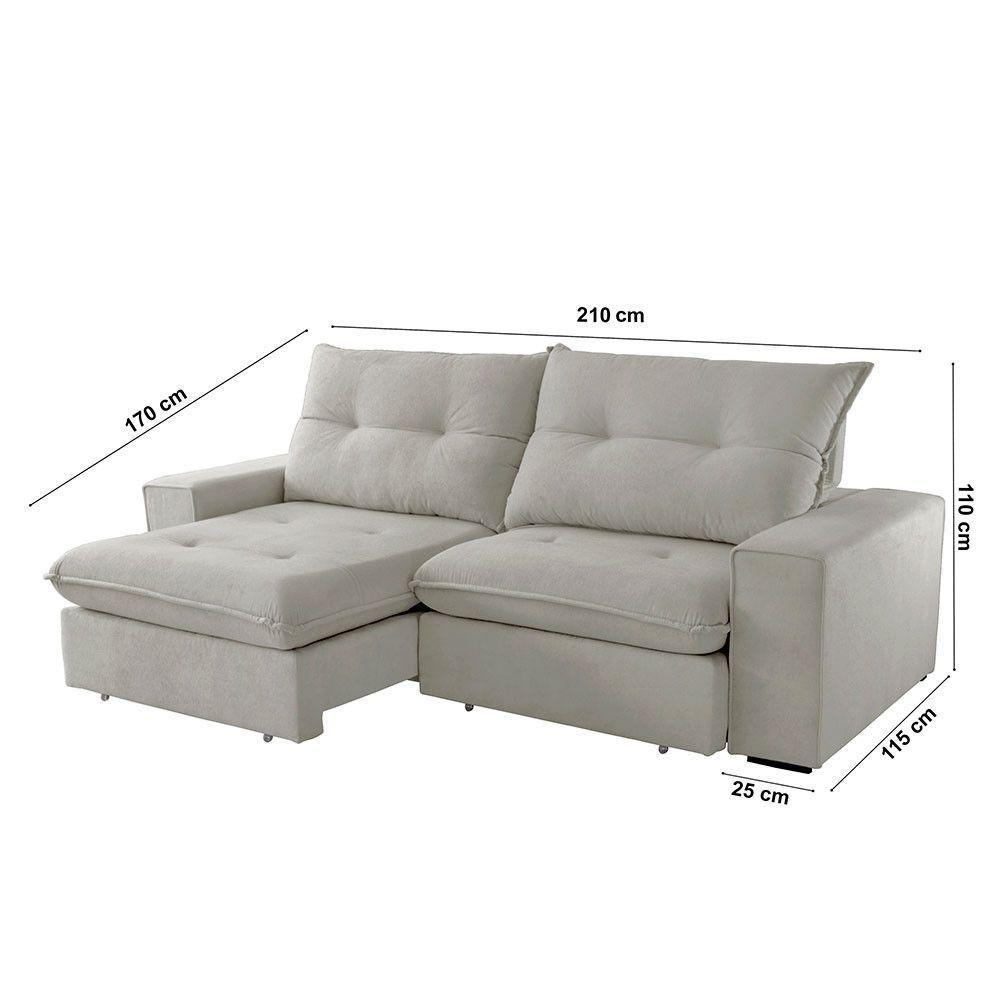 Sofá Athenas Veludo 02 Módulos 80 Cm B25cm Meu Sofá Online B026 Veludo Prata - 5