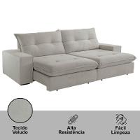 Sofá Athenas Veludo 02 Módulos 80 Cm B25cm Meu Sofá Online B026 Veludo Prata
