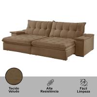 Sofá Lua Veludo 02 Módulos 80 Cm B25cm Meu Sofá Online B016 Veludo Marrom