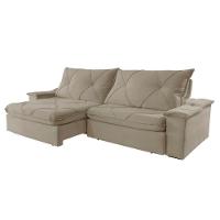 Sofá Apollo Veludo 02 Módulos 100 Cm B25cm Meu Sofá Online B002 Veludo Capuccino - 6