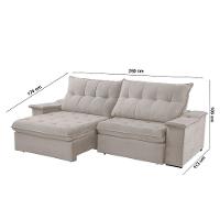 Sofá Lua Veludo 02 Módulos 100 Cm B25cm Meu Sofá Online B026 Veludo Prata - 2