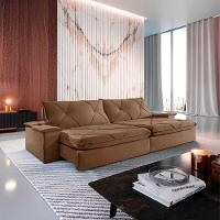 Sofá Apollo Veludo 02 Módulos 80 Cm B25cm Meu Sofá Online B016 Veludo Marrom - 1