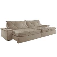 Sofá Apollo Veludo 02 Módulos 80 Cm B25cm Meu Sofá Online B002 Veludo Capuccino - 6