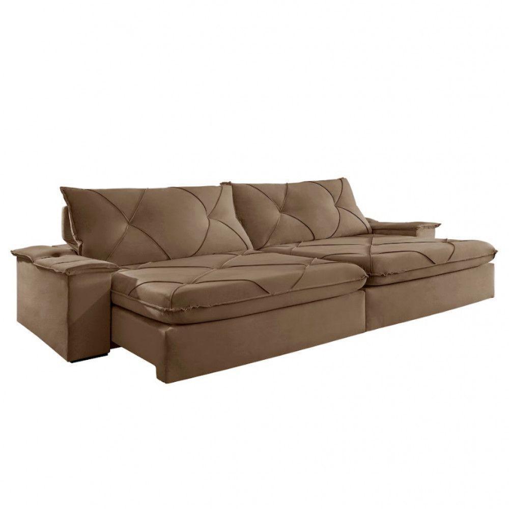 Sofá Apollo Veludo 02 Módulos 100 Cm B25cm Meu Sofá Online B016 Veludo Marrom - 6