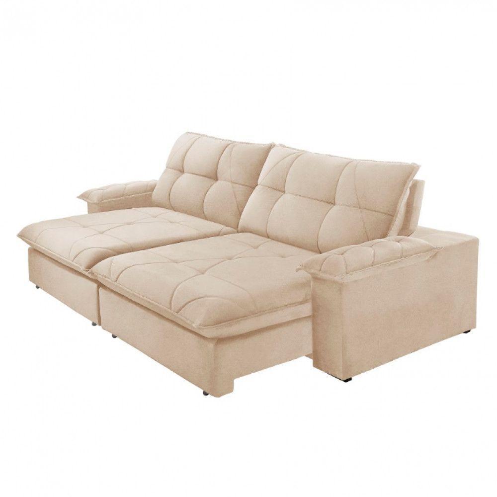 Sofá Gaia Linho 02 Módulos 100 Cm B25cm Meu Sofá Online A294 Linho Creme - 5