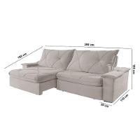 Sofá Apollo Veludo 02 Módulos 120 Cm B25cm Meu Sofá Online B026 Veludo Prata - 2
