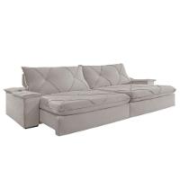 Sofá Apollo Veludo 02 Módulos 120 Cm B25cm Meu Sofá Online B026 Veludo Prata - 6