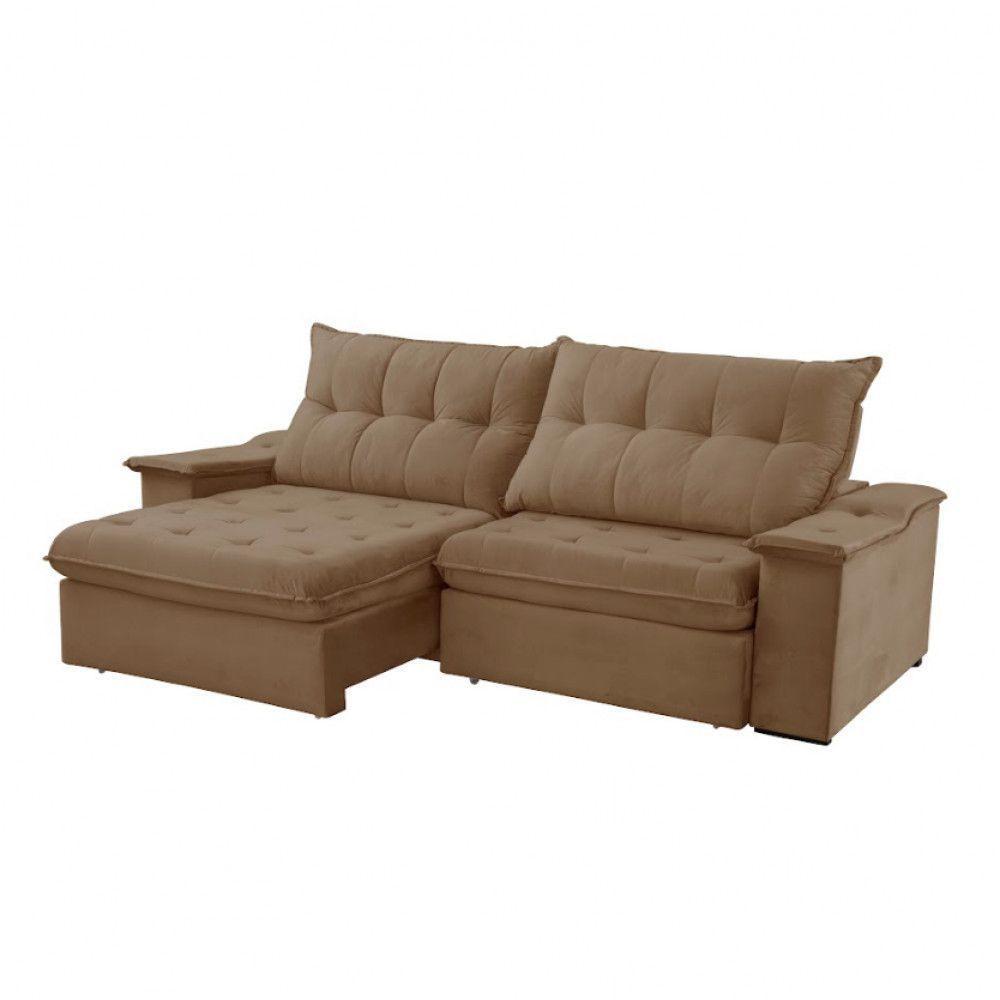 Sofá Lua Veludo 02 Módulos 100 Cm B25cm Meu Sofá Online B016 Veludo Marrom - 5