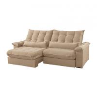 Sofá Classic Linho 02 Módulos 80 Cm B25 Meu Sofá Online A226 Linho Bege - 2