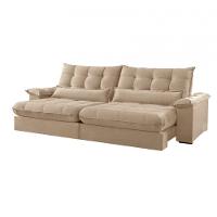 Sofá Classic Linho 02 Módulos 80 Cm B25 Meu Sofá Online A226 Linho Bege - 7