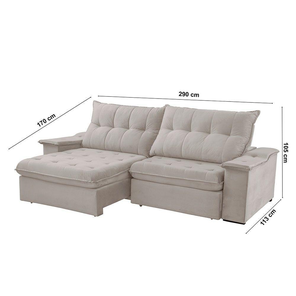 Sofá Lua Veludo 02 Módulos 120 Cm B25cm Meu Sofá Online B026 Veludo Prata - 2