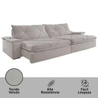 Sofá Apollo Veludo 02 Módulos 100 Cm B25cm Meu Sofá Online B026 Veludo Prata