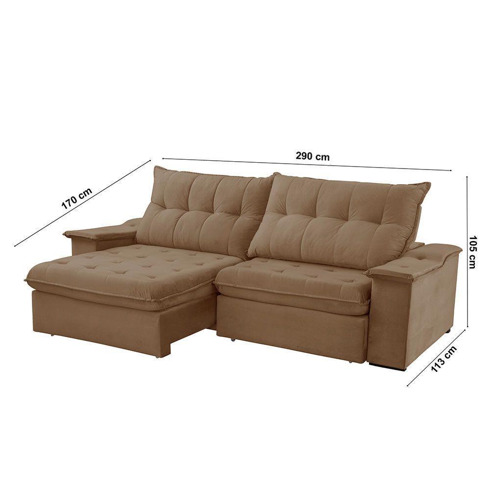 Sofá Lua Veludo 02 Módulos 120 Cm B25cm Meu Sofá Online B016 Veludo Marrom - 2