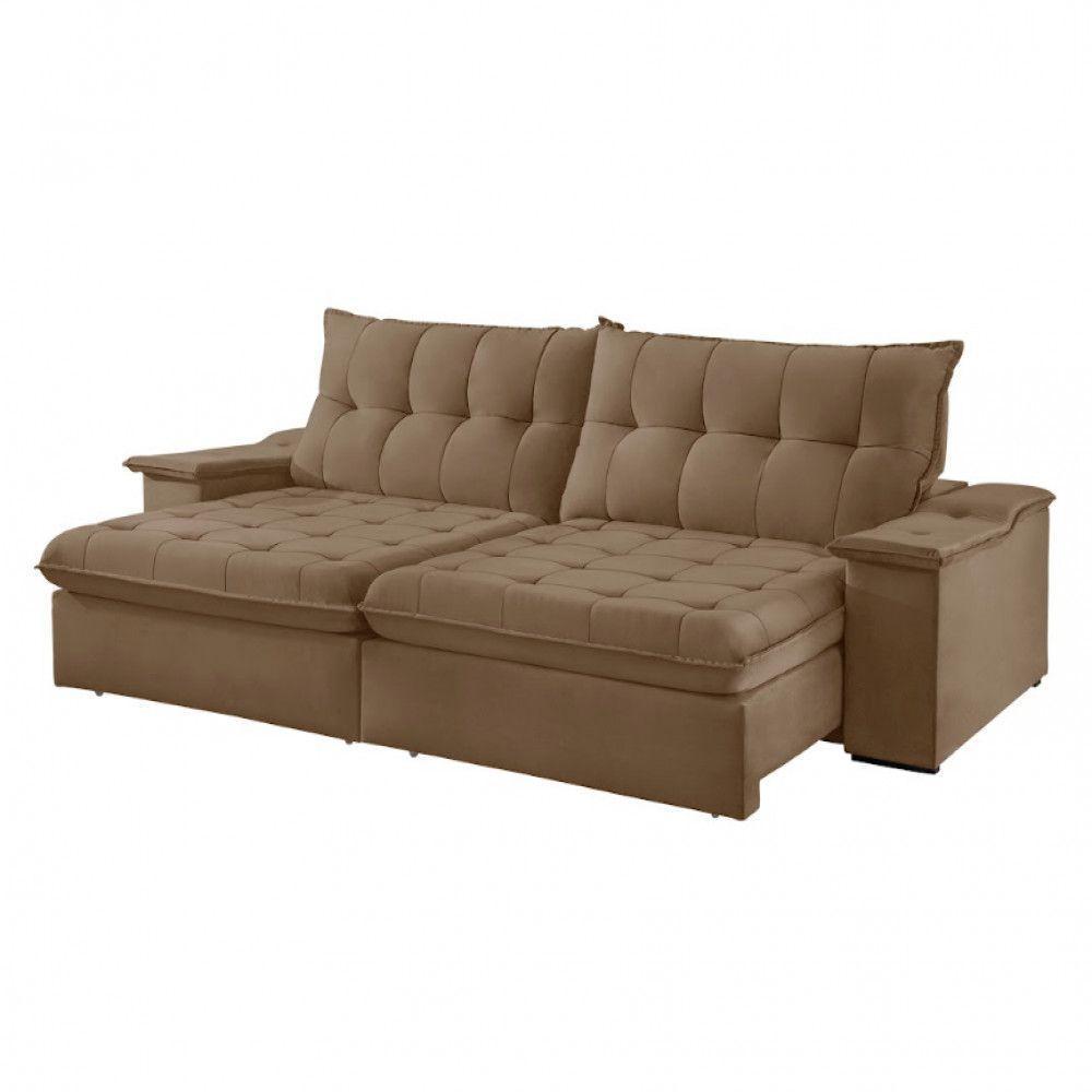 Sofá Lua Veludo 02 Módulos 120 Cm B25cm Meu Sofá Online B016 Veludo Marrom - 6
