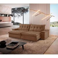 Sofá Lua Veludo 02 Módulos 120 Cm B25cm Meu Sofá Online B016 Veludo Marrom - 1