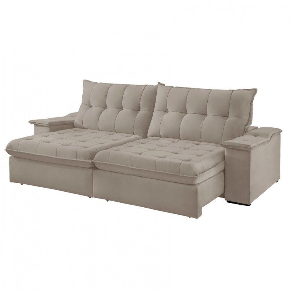 Sofá Lua Veludo 02 Módulos 80 Cm B25cm Meu Sofá Online B002 Veludo Capuccino - 6