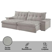 Sofá Lua Veludo 02 Módulos 80 Cm B25cm Meu Sofá Online B026 Veludo Prata