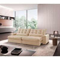 Sofá Classic Linho 02 Módulos 120 Cm B25 Meu Sofá Online A294 Linho Creme - 1