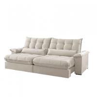 Sofá Classic Linho 02 Módulos 90 Cm B25 Cm Meu Sofá Online A302 Linho Branco - 3