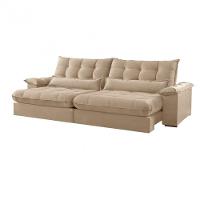 Sofá Classic Linho 02 Módulos 90 Cm B25 Cm Meu Sofá Online A226 Linho Bege - 2