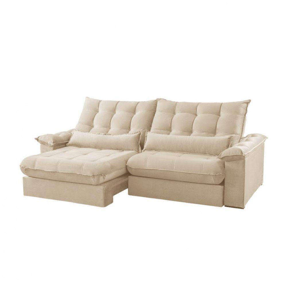 Sofá Classic Linho 02 Módulos 90 Cm B25 Cm Meu Sofá Online A294 Linho Creme - 2