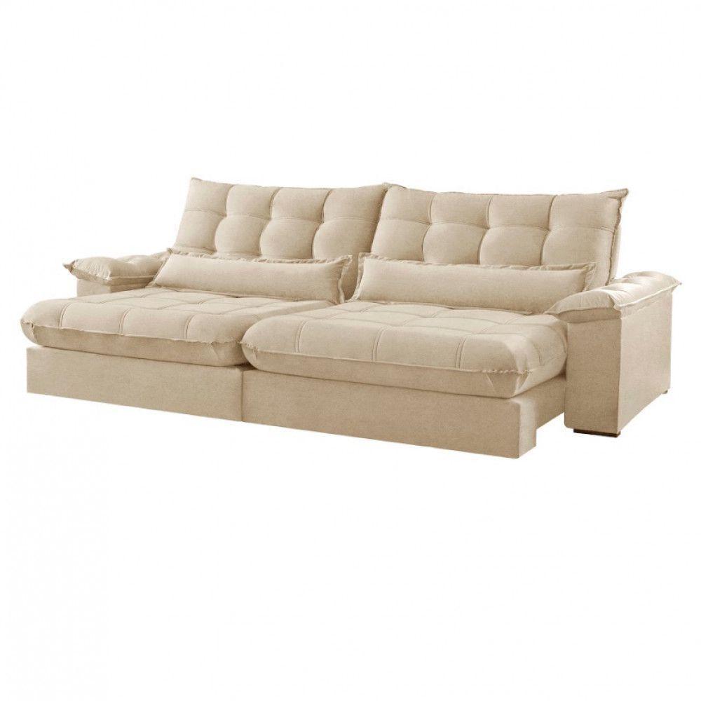Sofá Classic Linho 02 Módulos 90 Cm B25 Cm Meu Sofá Online A294 Linho Creme - 3