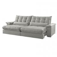 Sofá Classic Linho 02 Módulos 80 Cm B25 Meu Sofá Online A230 Linho Cinza - 3