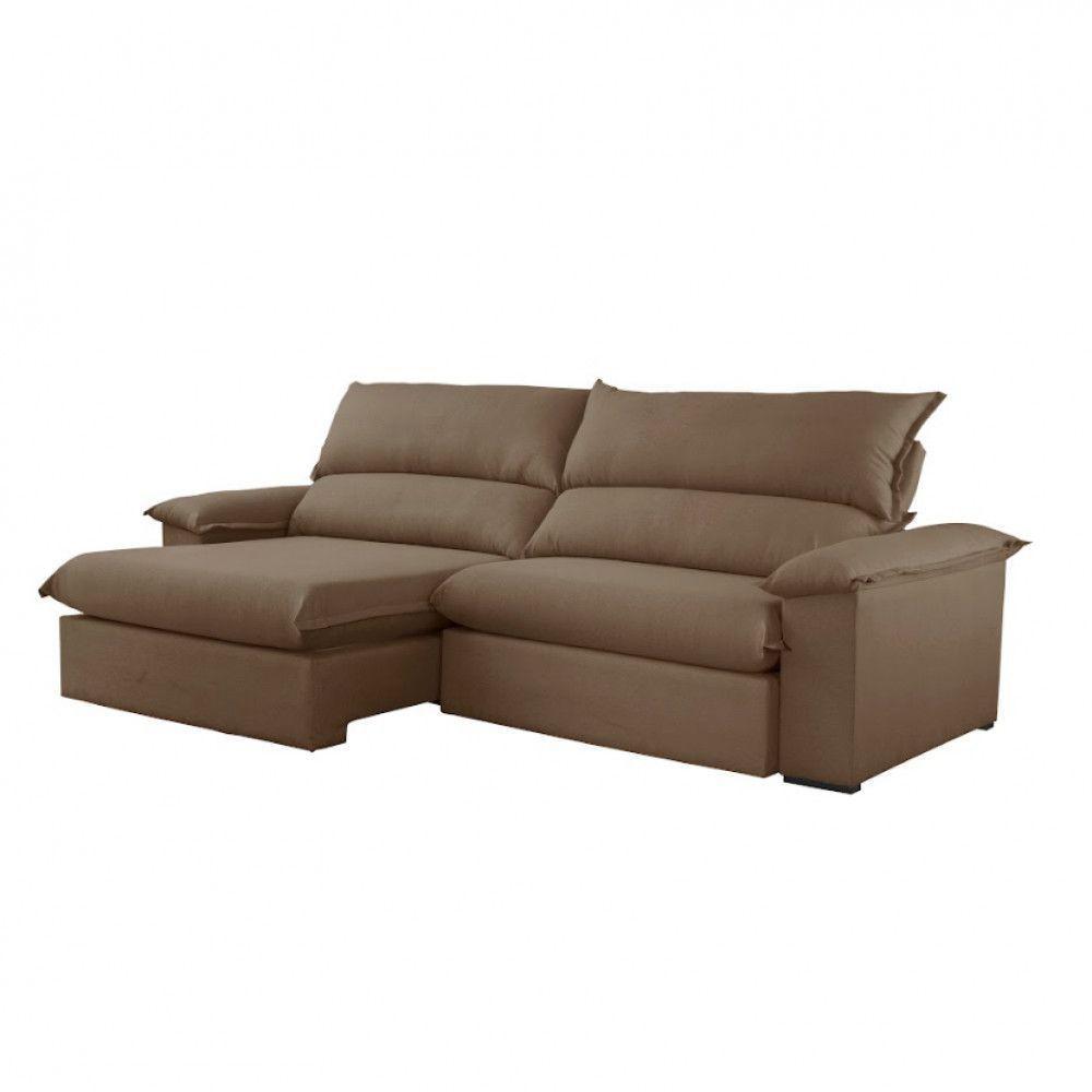 Sofá Filadélfia Veludo 2 Módulos 120cm B25cm Meu Sofá Online B016 Veludo Marrom - 5