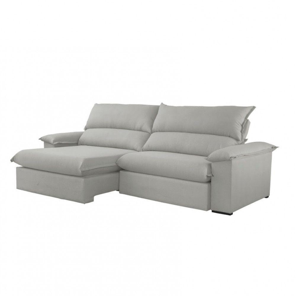 Sofá Filadélfia Veludo 02 Módulos 90cm B25cm Meu Sofá Online B026 Veludo Prata - 5